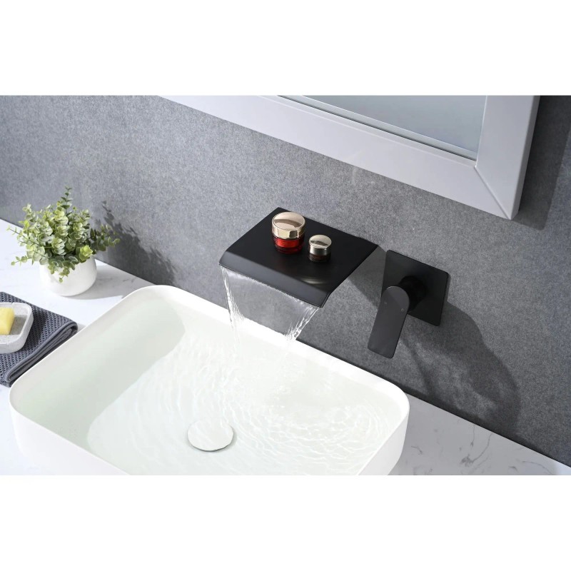Waterfall Wall-Mounted Bath & Shower Faucet Convenient and Stylish Design