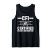 Funny Flight Instructor Art For Men Women Flight Instructor Tank