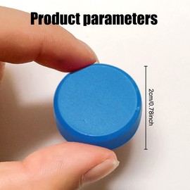 WeddHuis Fridge Magnets, Magnets for Magnetic Board, Fridge Locker Magnets, Colourful Round Decorative Magnets, Small Strong Magnets for Fridge, Magnetic Wall Pack of 20