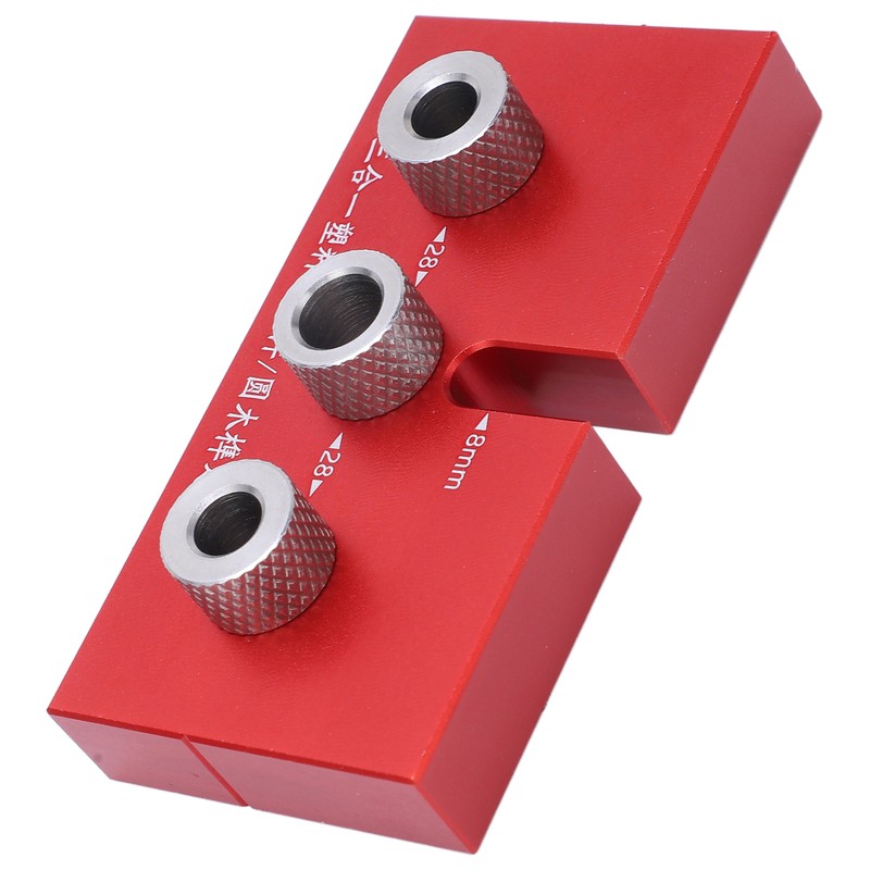Wood Doweling Jig Drill Guide 3 in 1 Locator Hole