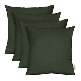 RSH DECOR: Sunbrella Play Square Throw Pillows Set of 4 | 17" x 17" | Water and Fade-Resistant Performance Fabric | Outdoor Pillow Covers with Down-Alternative Inserts | Play Jungle