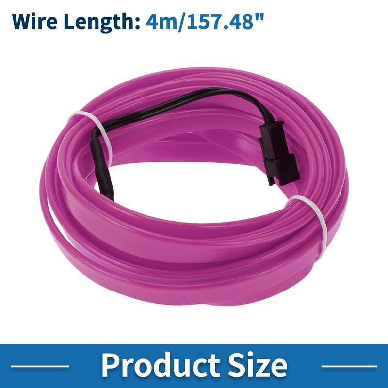 A ABSOPRO 4m EL Wire Cable LED Glow String Light