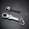 Chumia 2 Sets 10mm Ratchet Wrench Keychain Key Ring and