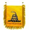 Gadsden Don't Tread On Me Mini Flag 4"x6" Window Banner