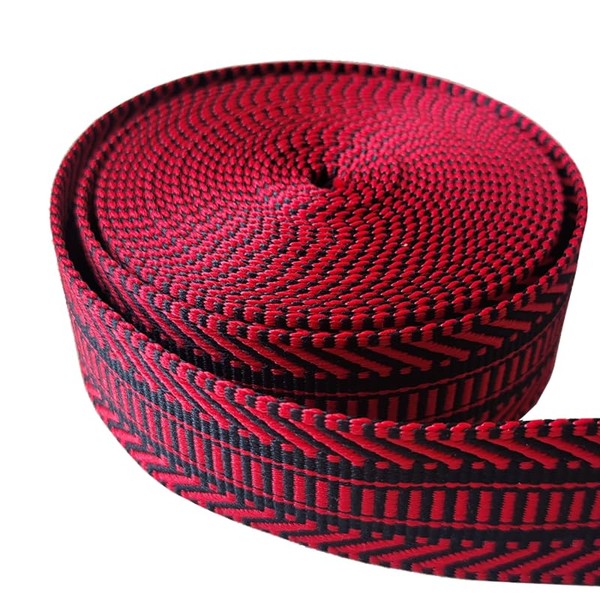 VIAILI SYMIE Nylon Webbing 1.5 inch Striped Webbing Polyester Webbing