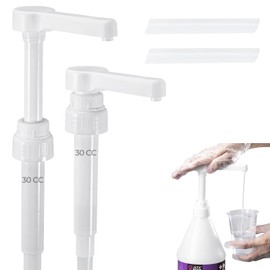 LET’S Resin Upgraded 30CC High-Output Gallon Pump Dispenser, 2pcs Heavy-Duty Leak Proof Large Resin Pump Dispenser, BPA Free 38/401 Epoxy Accessories for Dispensing Resin,Commercial and Household Use