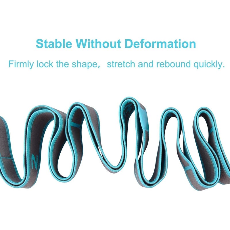 MEZOKUCEL Stretching Strap Yoga Strap 9 Loop Stretch Band for