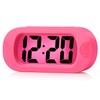 Easy to Set, Plumeet Large Digital LCD Travel Alarm Clock