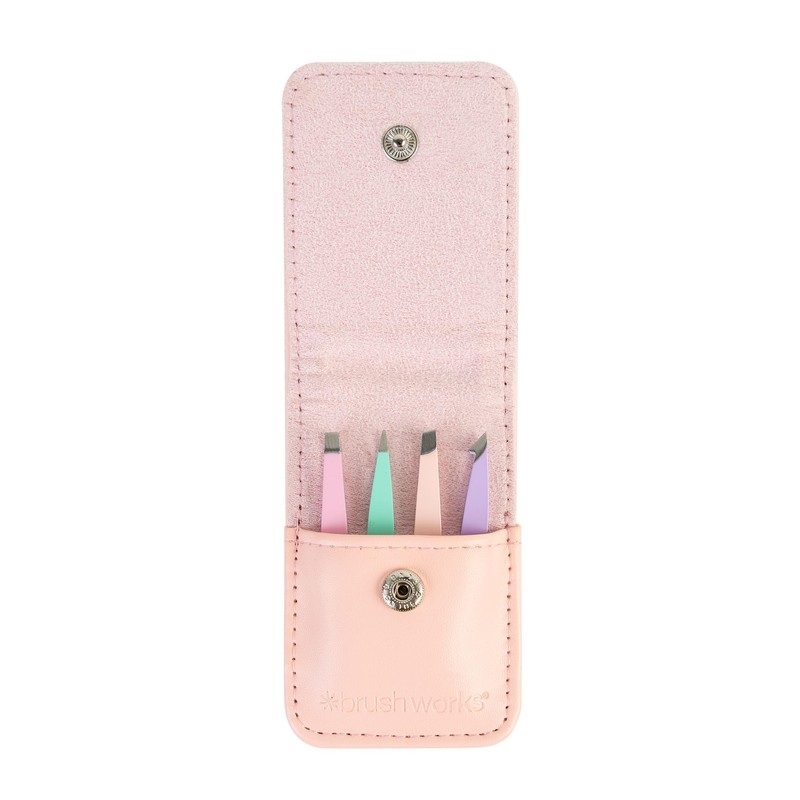 Brushworks Travel Tweezer Set - Pastels