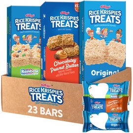 Rice Krispies Treats Crispy Marshmallow and Rice Squares, Lunch Snacks, Kids Snacks, Variety Pack (3 Boxes, 23 Bars)