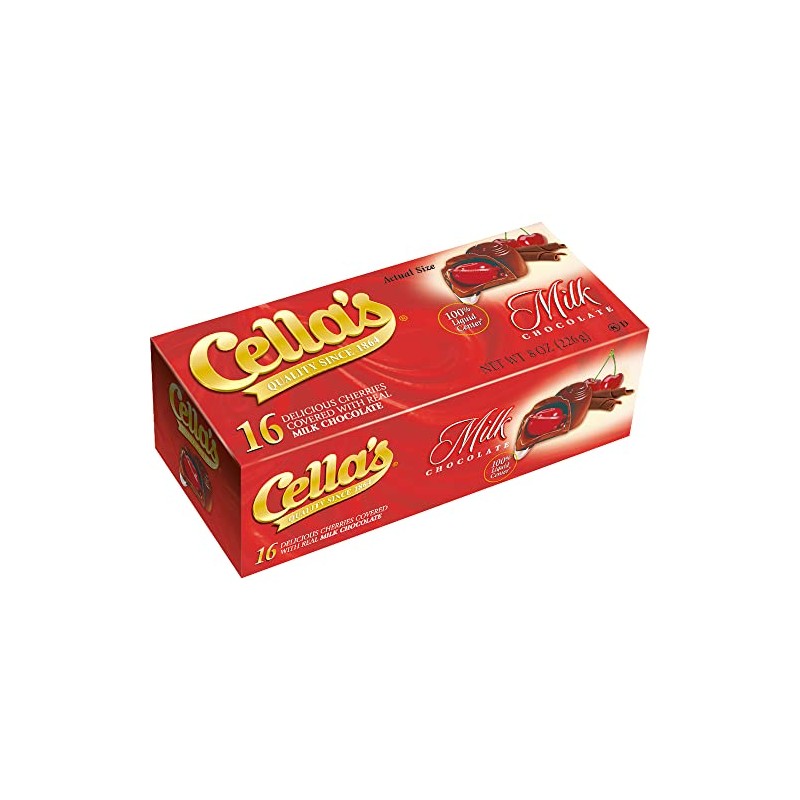 Cella's Cherries Covered with Real Milk Chocolate - 16 CT