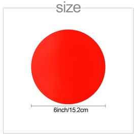 AIEX 32 Pieces 6 Inch Circles Dry Erase Removable Colorful Vinyl Dots Stickers Stickers Shapes Markers for Classroom Tables and Desks Whiteboards Walls