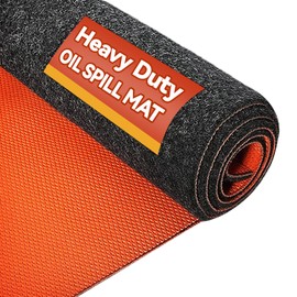 DLYYPLUS 59" x 71" Heavy Duty Oil Spill Mat, Upgraded Garage Floor Mat for Under Car, 1/4" Waterproof Rubber Bottom Absorbs Oil Quickly, Washable, Reusable Oil Drip Leak Absorbent Pad
