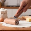 Wooden Dough Roller Large Single Wheel Handheld Rolling Pin for