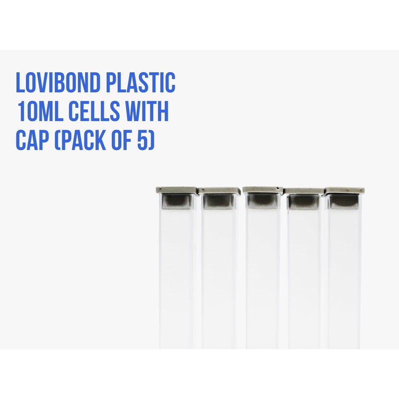 Lovibond Plastic 10 ml Cells with Cap (Pack of 5)