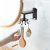 WEIWUXIAN Rotating Storage Hook, Kitchen Swivel Hook, 360° Rotating Folding