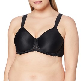 Triumph Womens Modern Finesse W01 Minimizer Bra, Black, 36D UK