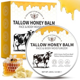 Hidratante De Sebo De Res Para La Piel: 100% De Sebo De Res Alimentado Con Pasto Para El Cuidado De La Piel, Loción Natural Artesanal. Crema Batida De