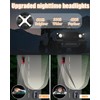 HENGTUAUTO 7inch Round X-Style Headlights White DRL Amber Turn Signal