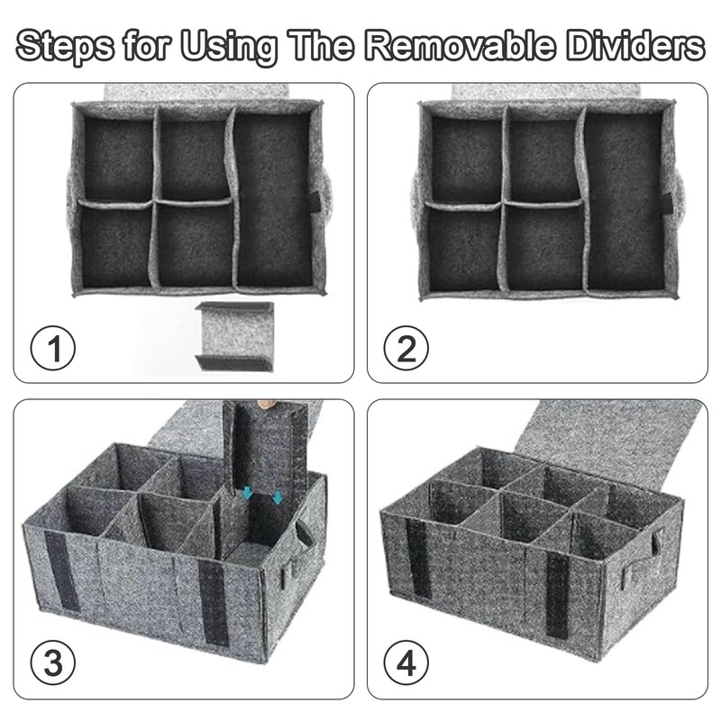 Polegas 2pcs Plate Cup Storage Box, Caravan Plate and Cup