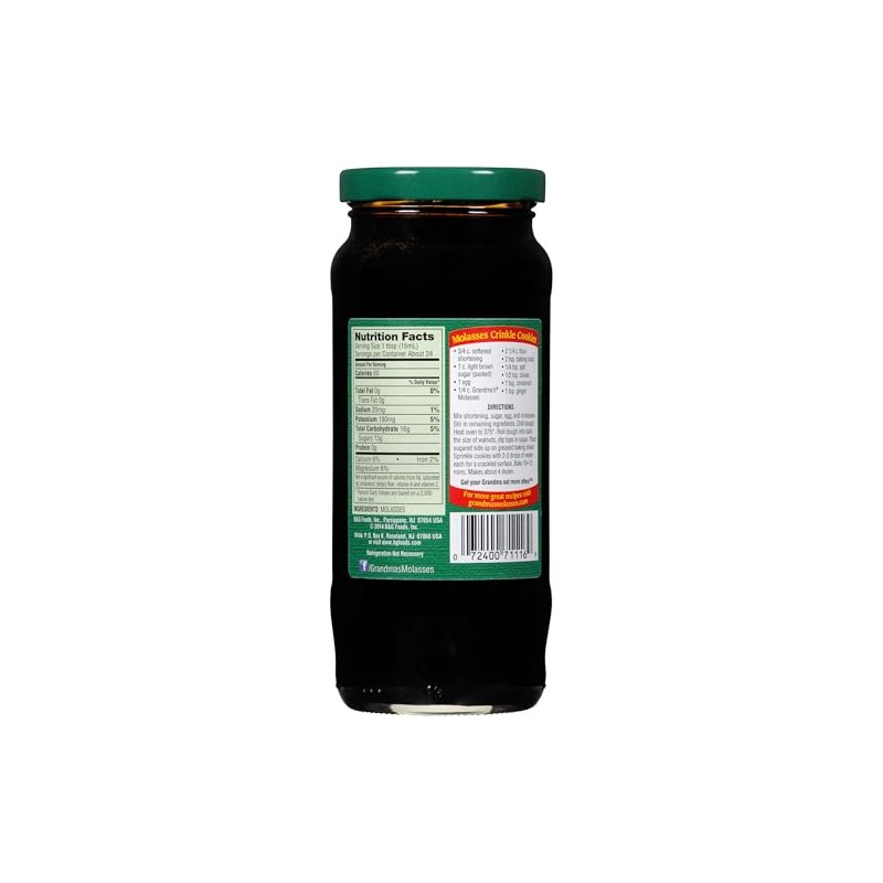 Grandma's Robust Unsulphured Molasses, 12 Ounce