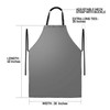 Vammcht Waterproof Apron with Comfortable Adjustable Bib Rubber Vinyl Dishwasher