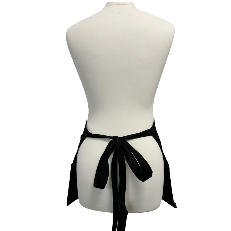 Mirabella Health & Beauty Espresso Waist Apron with Pockets Black