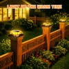 Viewsun 4 Pack Solar Post Cap Lights Outdoor，Fence Solar Powered