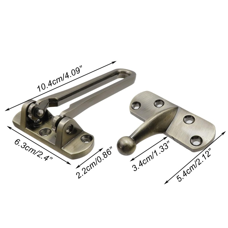 Sscon 1Pack Door Latch Lock Home Security Door Lock Swing