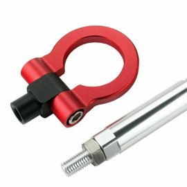 RYCK Sport Red Track Racing Style CNC Metal Tow Hook Ring For 12-17 Hyundai Veloster