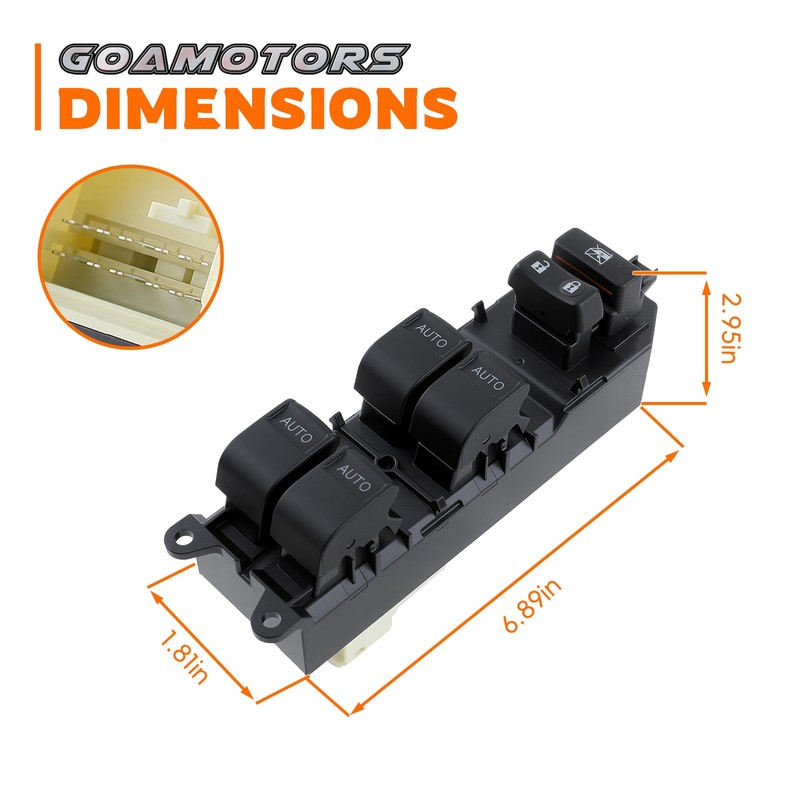 GoaMotors 84820-0R040 Front Left Driver Side Power Window Switch Compatible