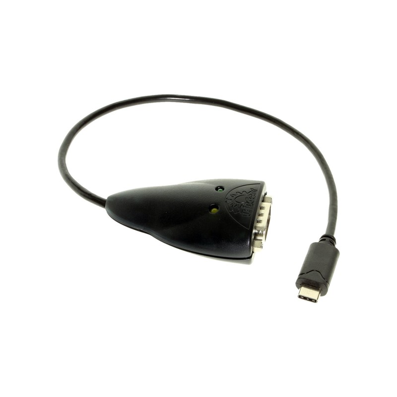 USBGear USB C to Serial FTDI Adapter Black for Windows