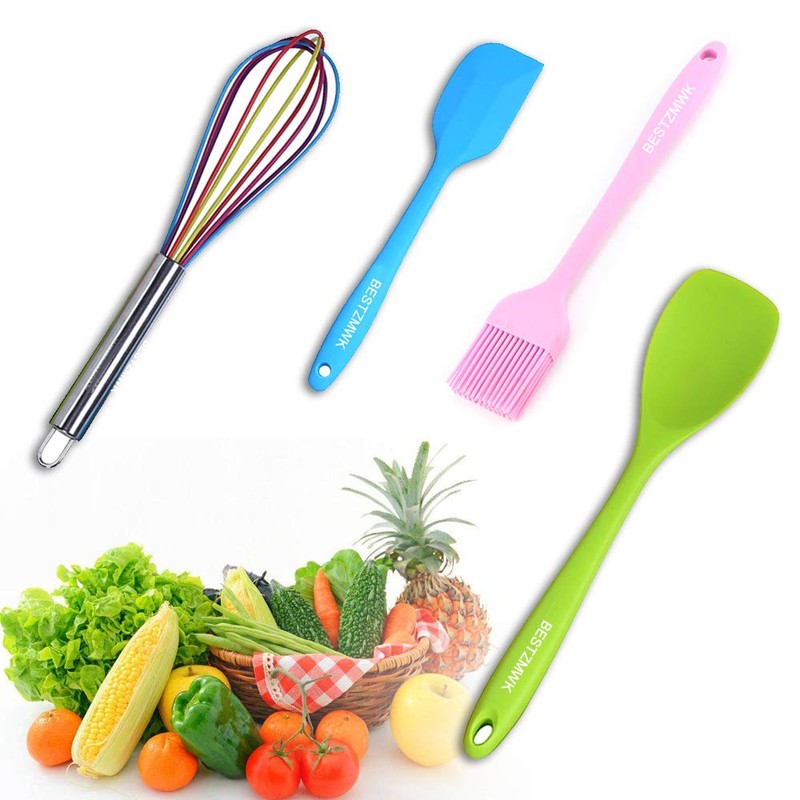 Kitchen Utensil Set - 11 Cooking Utensils - Colorful Silicone
