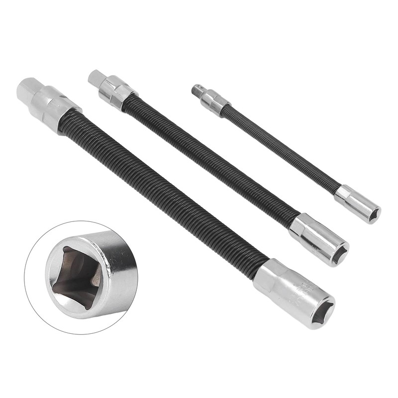 Flexible Socket Extension Bar Easy Use Spring Steel Flexible Extension