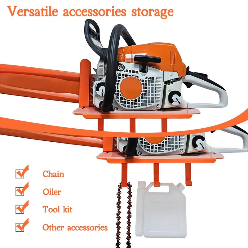 Taeoox Chainsaw Holder, Chainsaw Wall Mount for 12-20in Chainsaw Heavy
