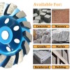 Meacase 4" Diamond Cup Grinding Wheel for Concrete Masonry Granite