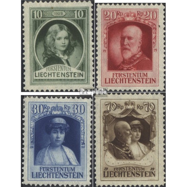 Prophila Collection Liechtenstein 90-93 (complete edition) stamped 1929 Prince Franz
