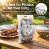 Pull style Reusable Aluminum Foil Food Covers, Elastic Stretch Design