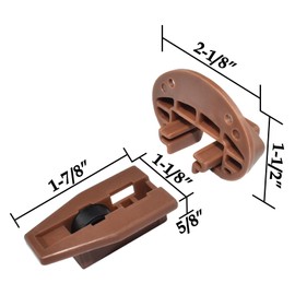 Drawer Guide Kit Compatible with Kenlin Rite-Trak II Model #168 Replacement kit with Roller for Most Furniture Manufacturers Hardware and Installation Tools, 2 Sets