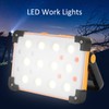 100w LED Work Lights Solar USB Rechargeable 4 Light Modes
