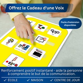 Tableau de Choix d’Activités Non Verbal -16 Pictogrammes Autisme - Emploi du Temps/Rituel Enfant - Maternelle, TSA/TDAH Outil
