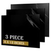3 Pack Black ABS Plastic Sheet 8” x 12” x