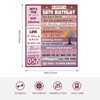 50th Birthday Blanket, 50 Years Old Gifts for Women, Happy