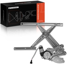 A-Premium Power Window Regulator with Motor Compatible with Dodge Ram 1500 2002-2008 2500 2006-2009 (Crew Cap Only) 3500 2003-2010 4500 2008-2010, Rear Left Driver Side, # 55276103AD, 55276103AC