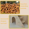 JOURINE 2 PCS Wooden Hamster Maze & Arch Bridge Easy