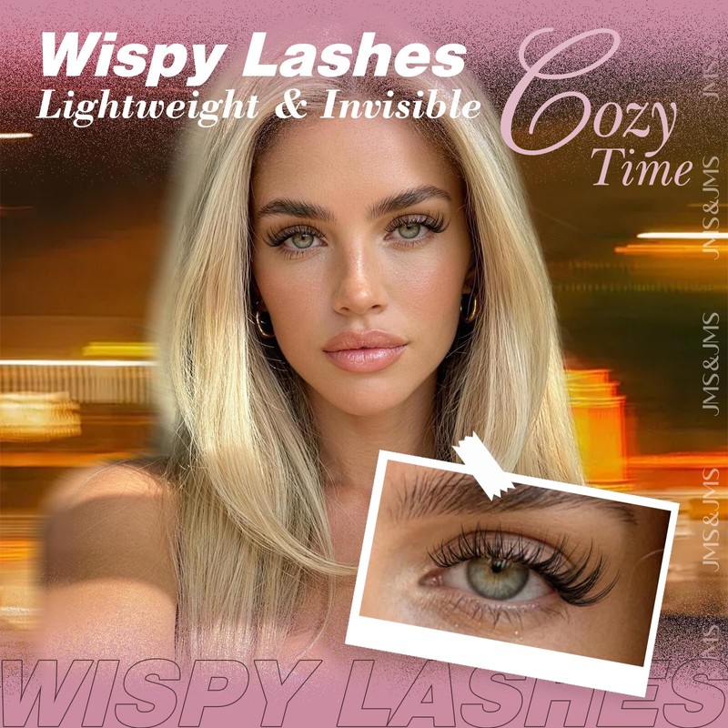 Natural Lash Clusters Wispy Eyelash Extensions Invisible Thin Band