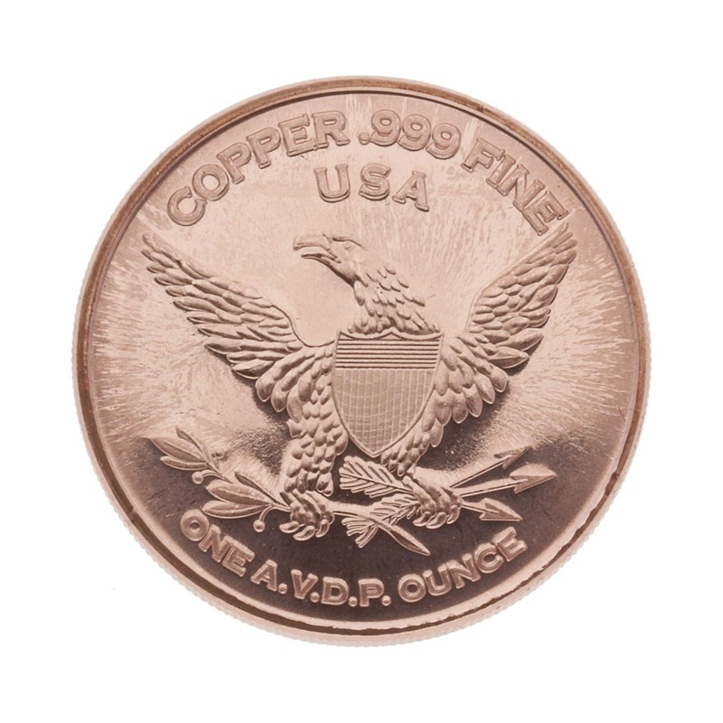 1 Ounce (AVDP) .999 Fine Copper Coin - USS Missouri