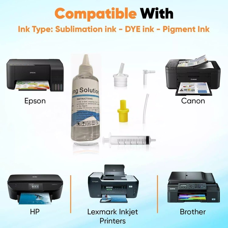 Universal Epson Universal Inkjet Printhead Cleaning Solution Kit - Unclog