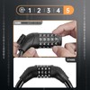 Bicycle Lock, 5 Digit Code 1.2m/4ft Anti Theft Bicycle Cable