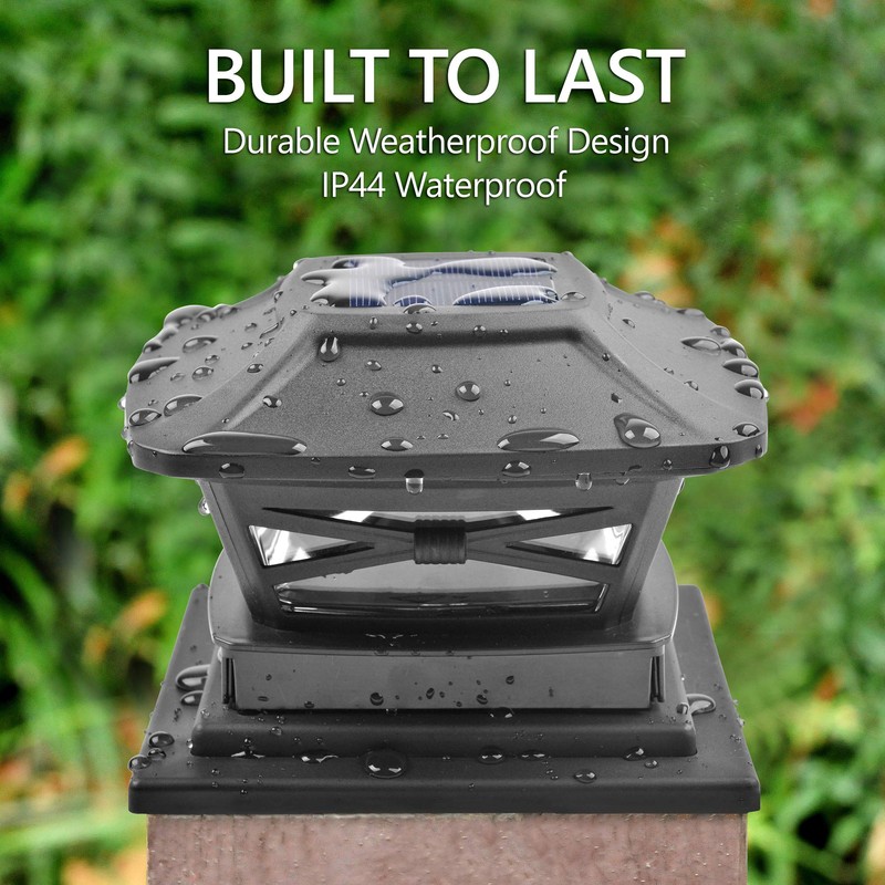 Davinci Lighting Renaissance Solar Outdoor Post Cap Lights - Includes